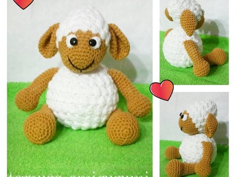 Häkelanleitung schafe PDF english-deutsch-dutch ternura amigurumi
