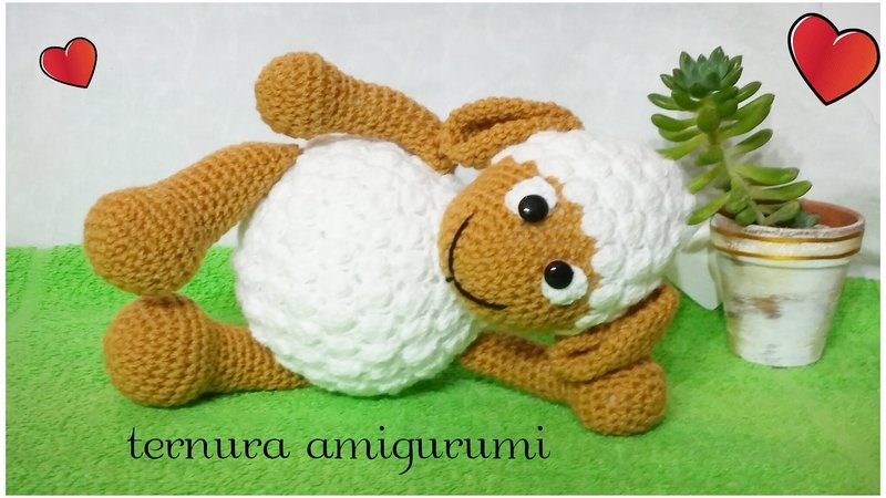 Crochet pattern of sheep PDF english-deutsch-dutch ternura amigurumi