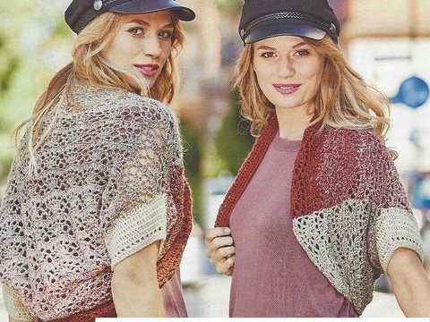 Shrug Wandelbar - Seelenwärmer häkeln mit 1 BOBBEL-MERINO von Woolly Hugs