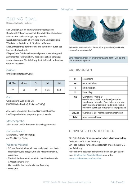 Knitting pattern Gelting Cowl - Image 7