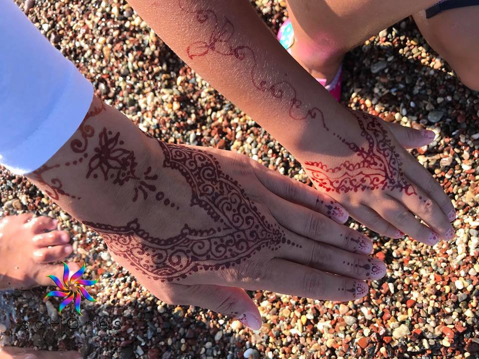 Henna-Tattoo, temporäre Tattoo, bodypainting (Vorlagen)
