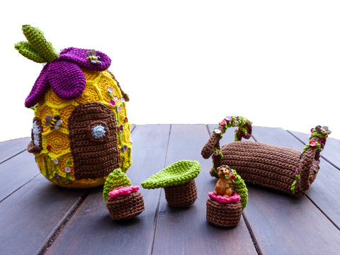 Bienenstock Häkelanleitung, Bienen häkeln, Bienenstock, Häkeln Anfänger, Sommer häkeln