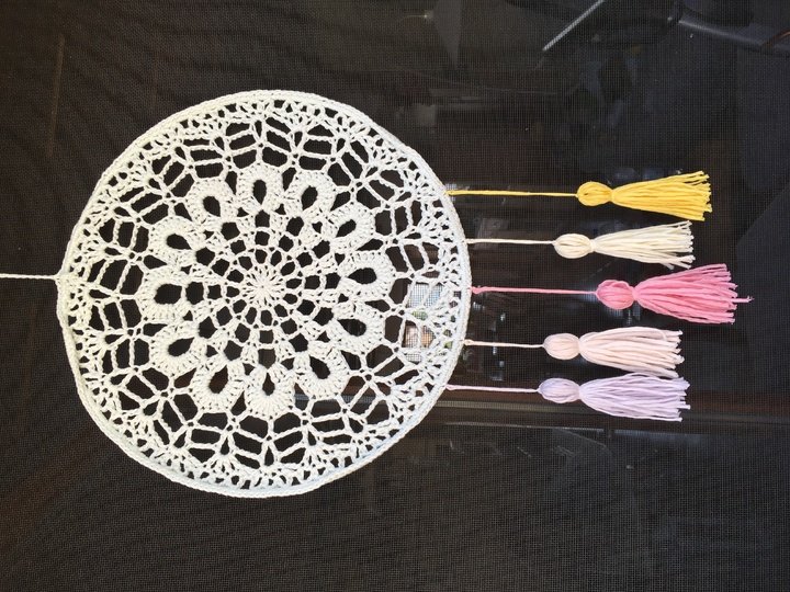 Traumfänger aus Woolly Hugs NOBLY häkeln