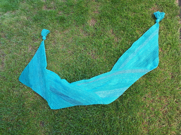 Strickanleitung für  den "Schulterschmeichler Ecke an Ecke"