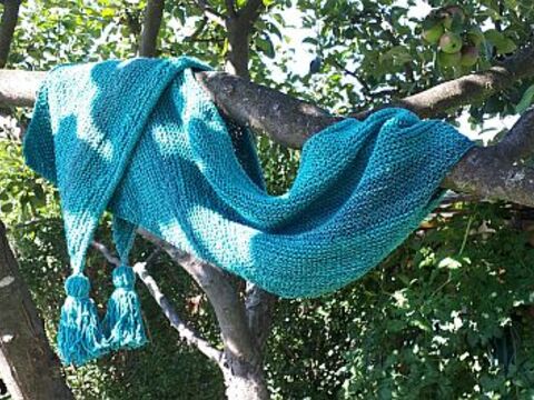 Strickanleitung für  den "Schulterschmeichler Ecke an Ecke"