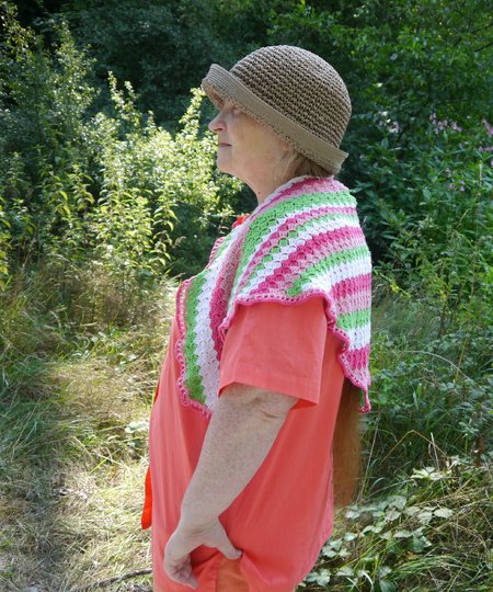 Summertime Häkelset: Tapestry-Beutel, Handysocke und Dreieckstuch