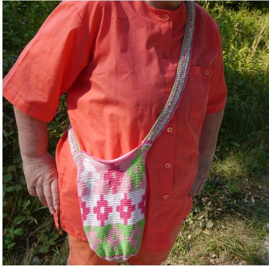 Summertime Häkelset: Tapestry-Beutel, Handysocke und Dreieckstuch