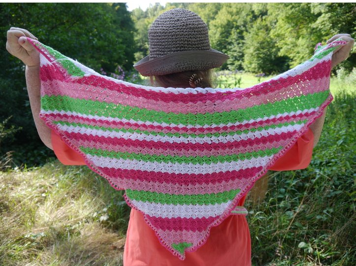 Summertime Häkelset: Tapestry-Beutel, Handysocke und Dreieckstuch