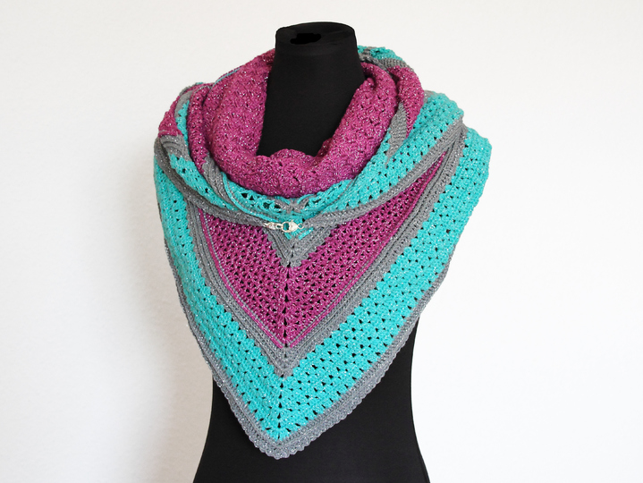 Häkelanleitung Tuch // Dreieckstuch // Halstuch Karma