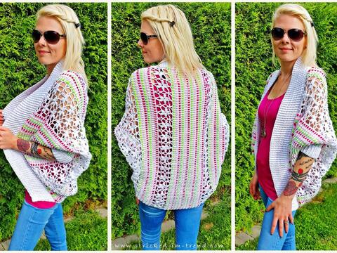 Crochet Pattern Shrug / Cocoon Cardigan in All Sizes | Shrug #4 AllSeasons