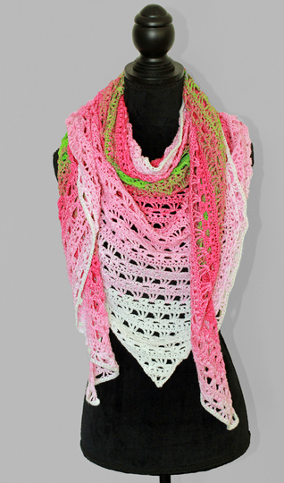 Tuch Lily häkeln - eindrucksvoll einfach und schön luftig