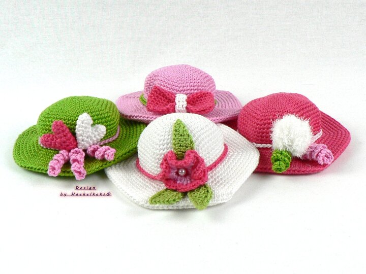 Deco-Hats / Pincushion -- Crochet Pattern by Haekelkeks®