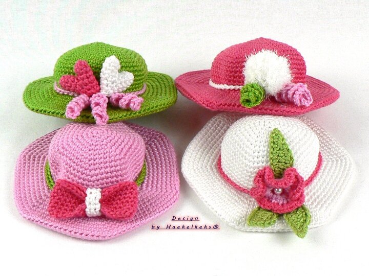 Deco-Hats / Pincushion -- Crochet Pattern by Haekelkeks®