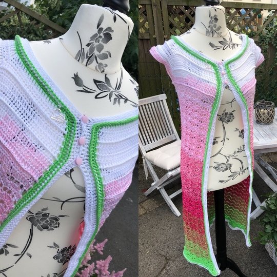 Häkelanleitung Weste/Jacke/Mantel "Summerbreeze"