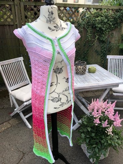 Häkelanleitung Weste/Jacke/Mantel "Summerbreeze"