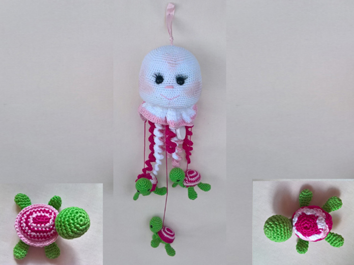 Häkelanleitung Spieluhr-Mobile Wasserwelt