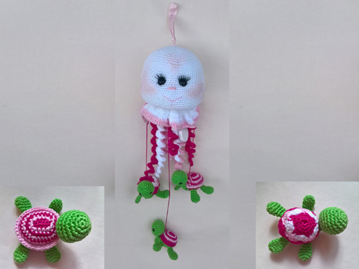 Häkelanleitung Spieluhr-Mobile Wasserwelt