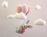 Häkelanleitung Babymobile "Dream" mit Hase, Ballons und Wolken