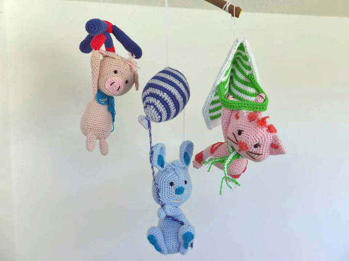 Set fliegende Tiere Kinderzimmerdeko
