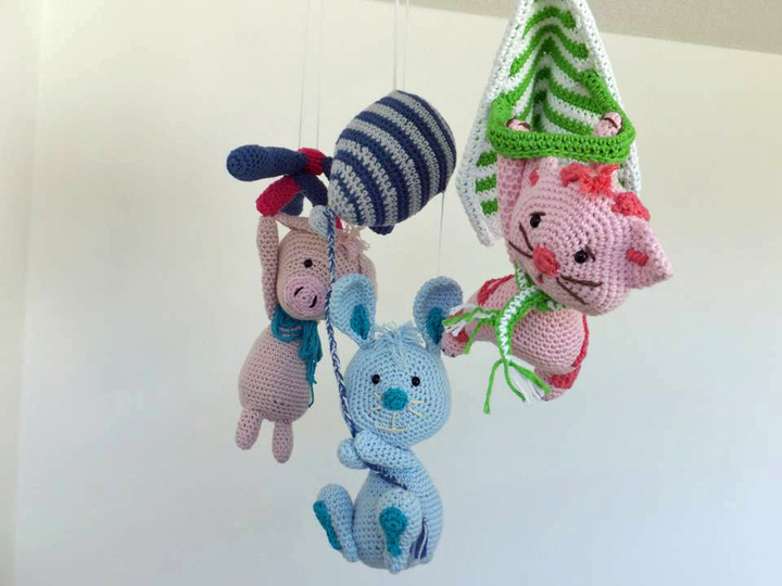 Set fliegende Tiere Kinderzimmerdeko