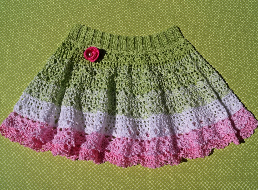 Häkelanleitung Rock "Blütenzauber"