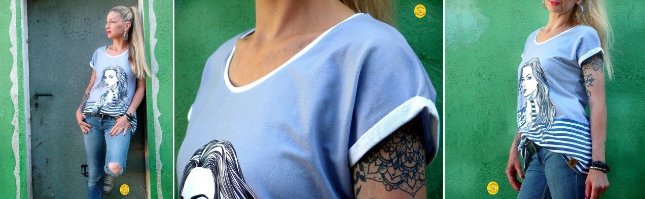 Schnittmuster u. Anleitung Damenshirt Lady Summer