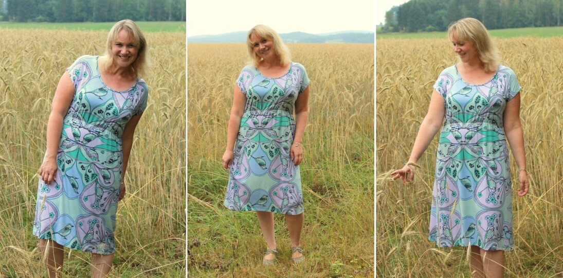 Schnittmuster Damen Shirt Kleid PDF – Sommerkleid nähen 32–48