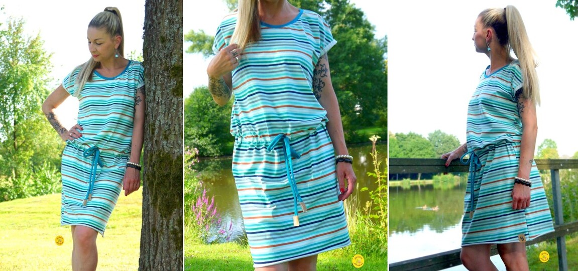 Schnittmuster Damen Shirt Kleid PDF – Sommerkleid nähen 32–48