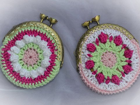 2 Geldbörsen Geldbeutel im Mandala Look nicht nur für kleine Mädchen Resteverwertung