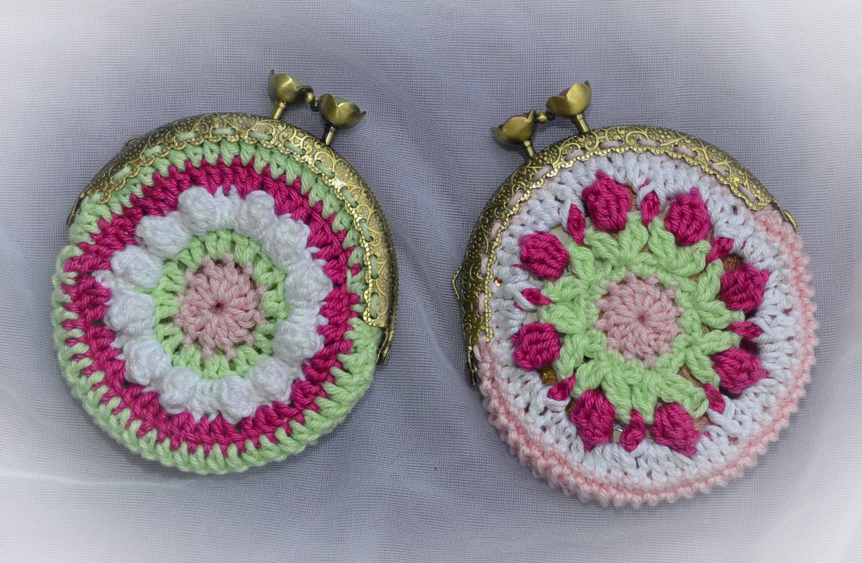 2 Geldbörsen Geldbeutel im Mandala Look nicht nur für kleine Mädchen Resteverwertung