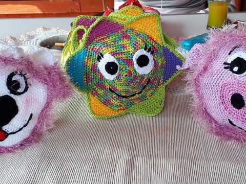 Kinder Taschen  - Schweine-/ Hunde- und Sonnentasche, Anleitung auch für Anfänger geeignet !