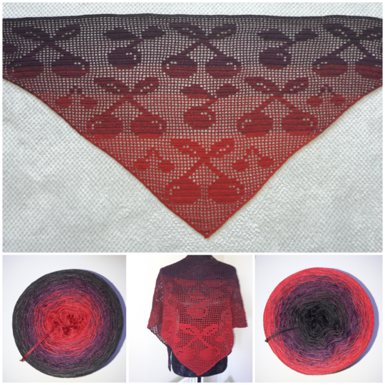 Dreieckstuch "süße Kirschen"