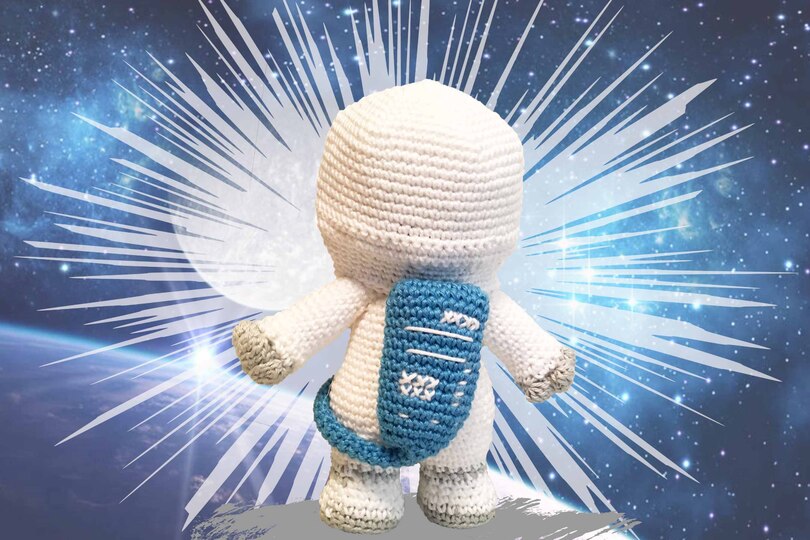 Astronaut Häkelanleitung Amigurumi