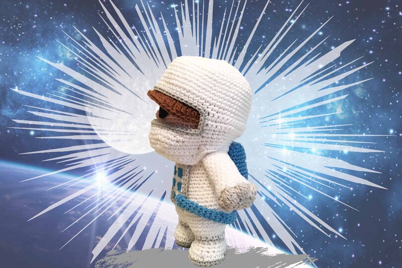 Astronaut Häkelanleitung Amigurumi