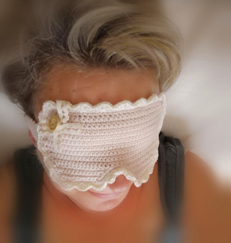 Schlafmaske häkeln - Häkelanleitung PDF - Bild 2