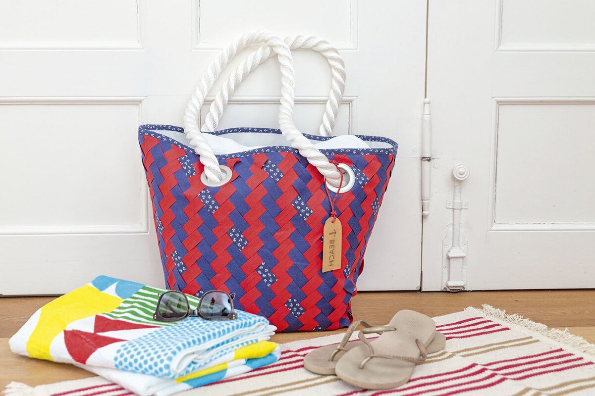 Gewebte Strandtasche – mit Lehrgang „Fabric Weaving“