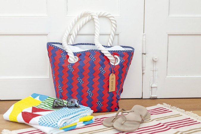 Gewebte Strandtasche – mit Lehrgang „Fabric Weaving“