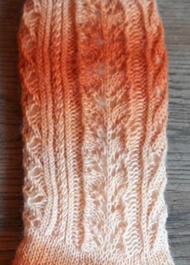 Socken Abendröte stricken - 38-39 (40-41)