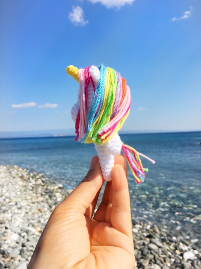 Kleines Einhorn (Schlüsselanhänger, Taschenbaumler)