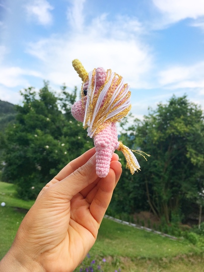 Kleines Einhorn (Schlüsselanhänger, Taschenbaumler)