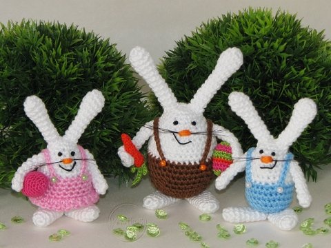 Häkelanleitung - Osterhasen Amigurumi