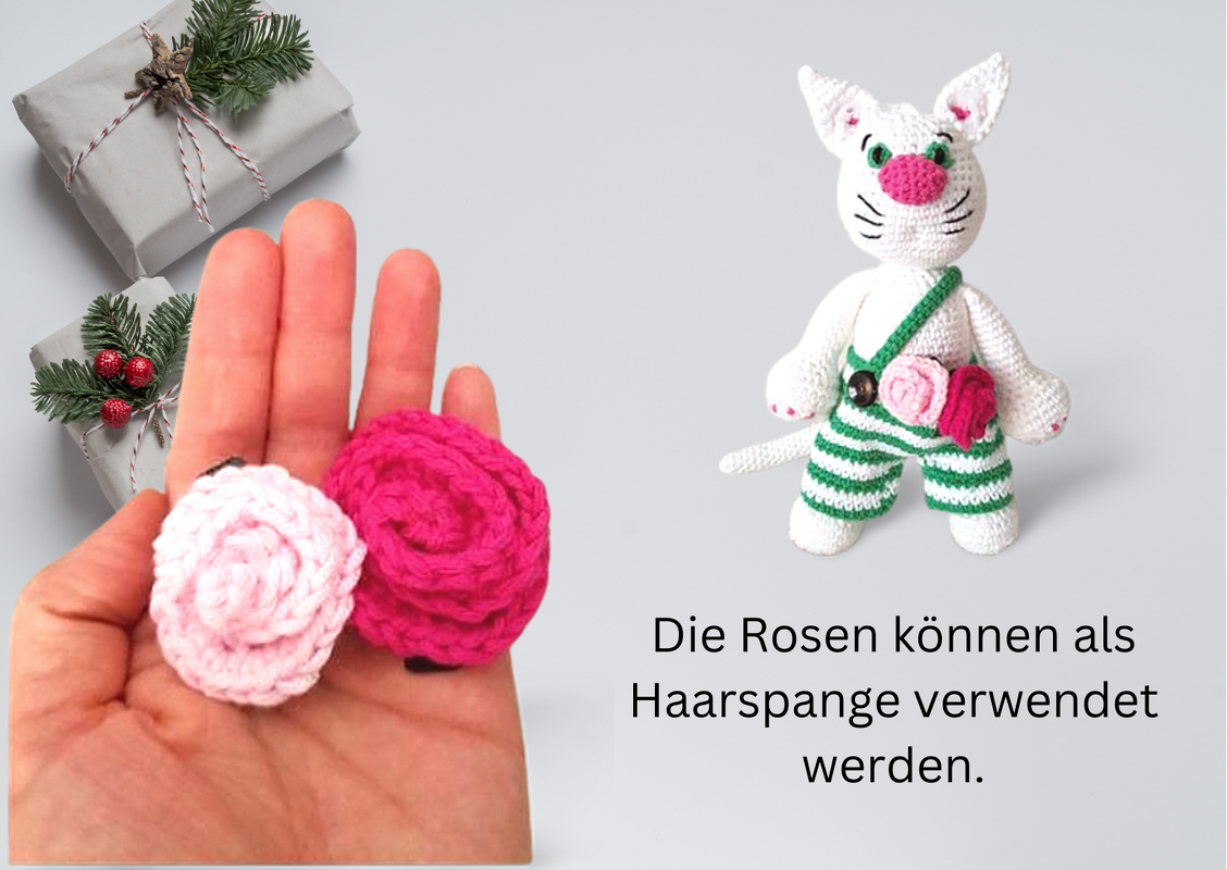 Häkelanleitung Kater Charly - Katze mit Latzhose - Bild 3