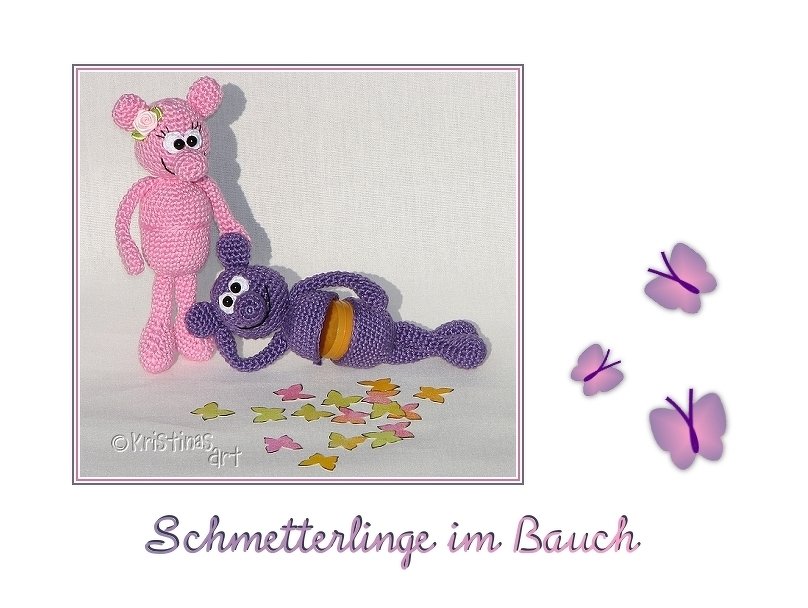 Häkelanleitung Amigurumi - Schmetterlinge im Bauch - Bild 3