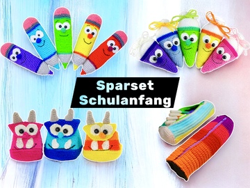 Spar-Set Schulanfang – Häkelanleitungen