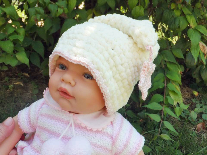 samtige Mütze für Puppen und Babys