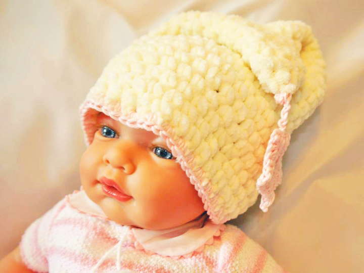 samtige Mütze für Puppen und Babys