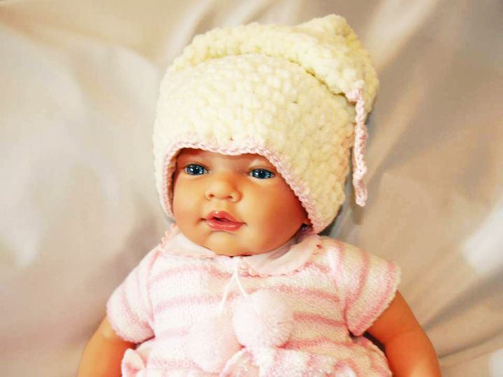 samtige Mütze für Puppen und Babys