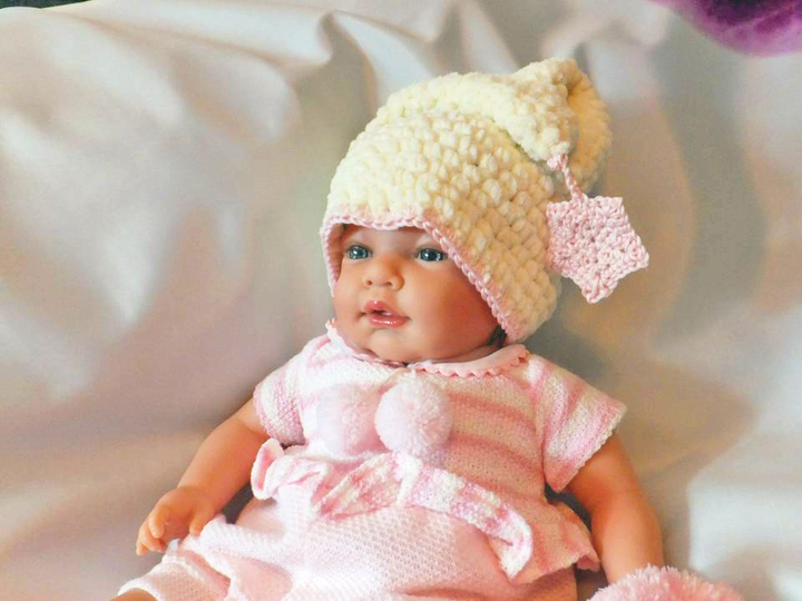 samtige Mütze für Puppen und Babys