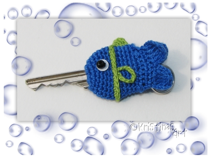 Häkelanleitung Schlüsselhülle - Fisch
