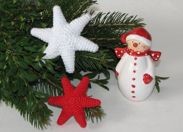 Häkelanleitung Sterne - zwei Varianten - Weihnachtssterne